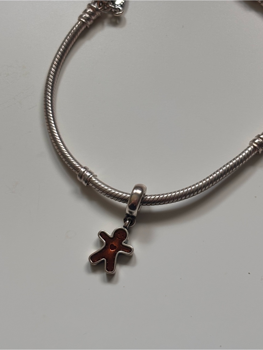 Pandora Sterling Silver Gingerbread Man Charm